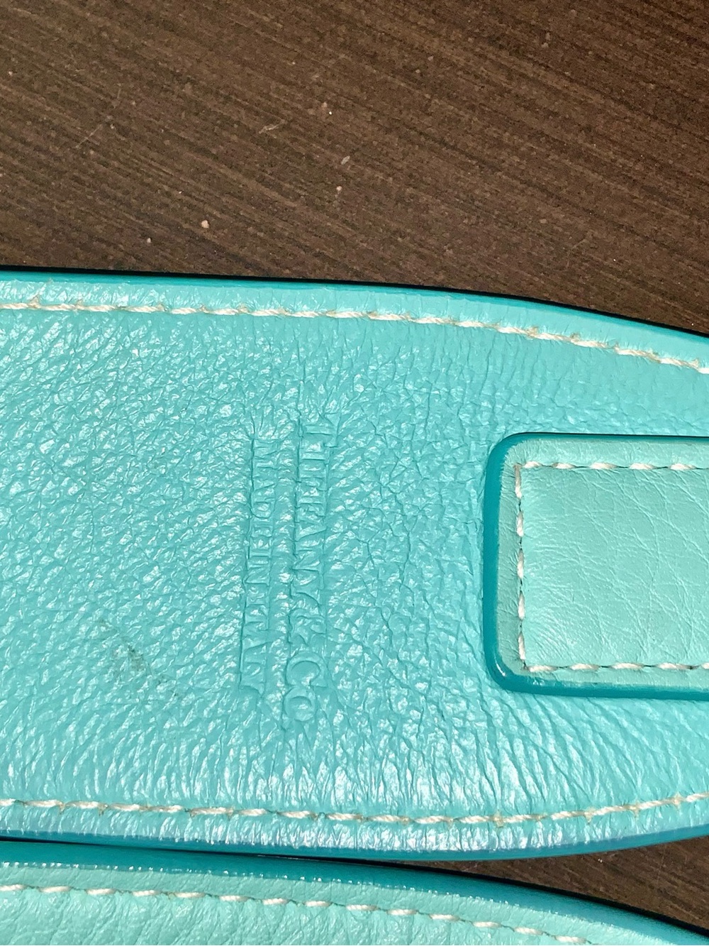 Tiffany & Co. Leather Tote with $$$ Stripe Leather Strap (Retired) - Picture 9 of 16